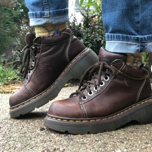 Doc Martens Boots Women’s 10 Brown Leather 8542 Ankle Lace-Up Boots Toya Boots - Picture 16 of 16